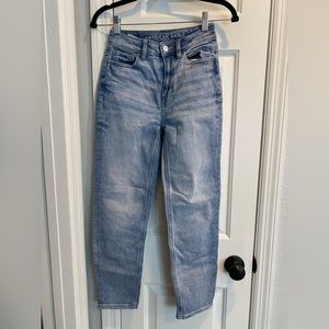 American Eagle Stretch Boyfriend Jeans in Light Wash and No Rips